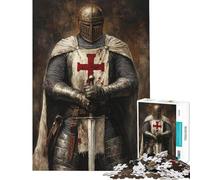 Puzzle de 1000 pièces La Vigilance d'un Chevalier médiéval Jeu Manuel éducatif et ludique idéal pour s'amuser et se divertir (Dimensions 38x52cm)