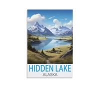Puzzle de 1000 pièces, Lac caché d'Alaska, Épagneul, Casse-tête idéal pour Un Cadeau d'anniversaire, décoration Murale, 52 x 38 cm