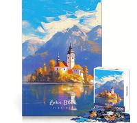 Puzzle de 1000 pièces Lac de Bled pour Adultes et Adolescents,Bien-être cérébral,Loisirs relaxants,Perfect Lock,Cadeau spécial (38x52cm)