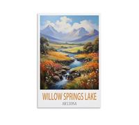 Puzzle de 1000 pièces, Lac Willow Springs, Arizona, 26 x 38 cm. Un Cadeau Relaxant et Stimulant pour Adultes, Adolescents et Seniors.