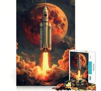 Puzzle de 1000 pièces Lancement de fusée vers Mars pour Adolescents Un Jeu de logique Stimulant, Relaxant et élégant (50x75cm)