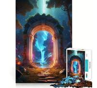 Puzzle de 1000 pièces L'arche de la Cascade pour Adultes Jouet Intelligent pour la Maison Découpe précise Décoration Murale 38x26cm