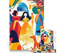 Puzzle de 1000 pièces Las Meninas (Vision fauviste éclatante) pour Adolescents stimule la logique, apaise l’Esprit, ludique et sécurisé, idéal comme Cadeau (38x52cm)