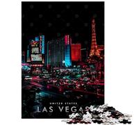 Puzzle de 1000 pièces Las Vegas de Nuit Défi Difficile pour Adultes Idéal pour stimuler Le Cerveau Cadeau de Noël ou d'anniversaire (38x26cm)