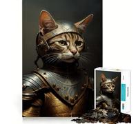 Puzzle de 1000 pièces Le Chat du Pauvre Chevalier pour Adolescents améliore la mémoire, se détend, Bords précis, Cadeau créatif (38x52cm)