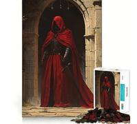 Puzzle de 1000 pièces Le Chevalier Capuche Rouge pour Adolescents, Jeu de logique mentale, Silencieux et précis, idéal pour Les vœux du Père Noël (38x26cm)