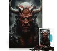 Puzzle de 1000 pièces Le Démon Rouge de l'enfer pour Adultes et Adolescents Un Jeu de logique Solide, Silencieux et Amusant, avec Une découpe de précision et Un thème Père Noël et Vœux (50x75cm)