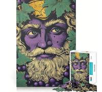 Puzzle de 1000 pièces Le Dieu du Vin pour Adultes Jeu de résolution de problèmes,qualité Professionnelle,activité de Groupe relaxante en intérieur (38x26cm)
