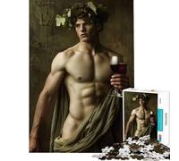 Puzzle de 1000 pièces Le Dieu du Vin pour Un Jeu éducatif Stimulant Amusant et Humoristique idéal comme Cadeau (Dimensions 38x26cm)