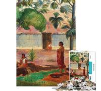 Puzzle de 1000 pièces Le Grand Arbre de Gauguin Puzzle pour Adolescents défi de rapidité Manuelle Cadeau d'anniversaire ou de Noël Jouet addictif pour stimuler l'intelligence et Le Cerveau (38x52cm)