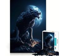 Puzzle de 1000 pièces Le Loup-Garou pour Adultes Jeu de réflexion et de détente Découpe Parfaite Cadeau mémorable 38x52cm