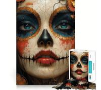 Puzzle de 1000 pièces Le Masque des Morts pour Adolescents Un défi Amusant et détendu, idéal pour Une Exposition Artistique 50x75cm