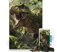 Puzzle de 1000 pièces Le Pays des Dinosaures préhistoriques pour Adolescents Un Puzzle Amusant et Relaxant pour développer sa mémoire et créer Une Belle Surprise 38x52cm