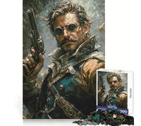 Puzzle de 1000 pièces Le Pistolero du Far West pour Adolescents développe l’Esprit d’Analyse, se détend Facilement, découpe Nette, (50x75cm)