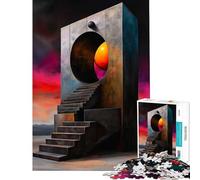 Puzzle de 1000 pièces Le Portail Mystique Activités Amusantes à la Maison Jeu éducatif de Course de Vitesse Manuelle pour Les 14 Ans et Plus (38x52cm)
