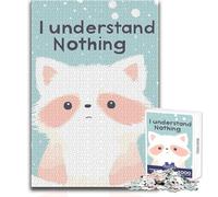 Puzzle de 1000 pièces Le Raton Laveur ne Comprend Rien pour Adolescents:Jeu éducatif et Stimulant, idée Cadeau Originale et touchante, Format 50x75cm