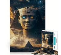 Puzzle de 1000 pièces Le Regard du Pharaon pour Adultes, Puzzle de réflexion, Jouet à Faire à la Maison, Cadeau de Noël idéal (50x75cm)