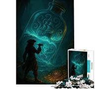 Puzzle de 1000 pièces Le rêve d'un Pirate en Bouteille Un Jeu addictif pour développer la Patience idéal pour s'amuser en Famille ou comme Cadeau d'anniversaire (38x52cm)