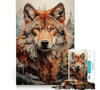 Puzzle de 1000 pièces Le Royaume du Loup Alpha pour Adolescents renforcez Vos Liens familiaux, Bords précis, Cadeau attentionné (38x26cm)