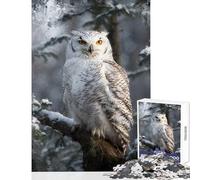 Puzzle de 1000 pièces Le Sentinelle des Neiges Jeu éducatif décoration Murale idéale avec Poster et fiche d'informations Assortis (38x52cm)