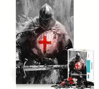 Puzzle de 1000 pièces Le Triomphe des Templiers pour Adolescents Jeu de logique et de Stimulation émotionnelle, Divertissement paisible, Bords Lisses, Cadeau créatif 50x75cm