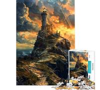 Puzzle de 1000 pièces « Le Vieux Gardien de la côte » pour Adolescents idéal pour Un Anniversaire ou Noël Activités familiales et Jeux Amusants à partir de 14 Ans (38x26cm)