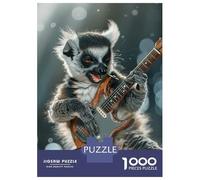 Puzzle De 1000 Pièces Lemur Rock Puzzle pour Adolescents Course De Vitesse Manuelle Liste De Souhaits avec Le Père Noël Jouets Jeux Éducatifs 52x38cm/1000pcs