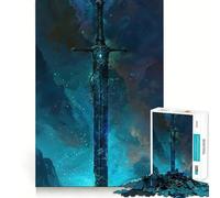 Puzzle de 1000 pièces L'Épée de l'Âme du Cosmos pour Adolescents, Jeu de Puzzle Stimulant Le Cerveau, activité de Groupe, Assemblage Artistique, Cadeau Classique (50x75cm)