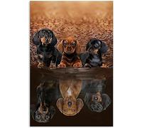 Puzzle de 1000 pièces « L'équipe des teckels » - Puzzle en Papier à thème pour Adultes - Décoration Murale à Faire soi-même - Détente intellectuelle - 38 x 52 cm