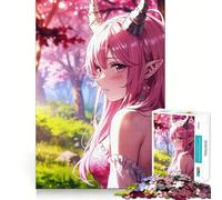 Puzzle de 1000 pièces Les Enchanteresses aux Cheveux Roses Jeu de réflexion en Groupe Découpe de précision pour Les fêtes 38x26cm