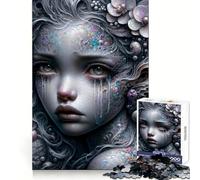 Puzzle de 1000 pièces Les Larmes de la Sirène pour Adolescents Un Jeu de logique Stimulant pour se détendre et créer des Effets de lumière Idéal comme Cadeau d'anniversaire 38x52cm