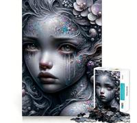 Puzzle de 1000 pièces Les Larmes de la Sirène pour Adolescents Un Jeu de logique Stimulant pour se détendre et créer des Effets de lumière Idéal comme Cadeau d'anniversaire 38x52cm