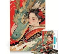 Puzzle de 1000 pièces Les murmures du Dragon pour Adolescents activité ludique et stimulante pour l’Esprit,Taille Uniforme,pièces précises,idéale pour se détendre en Groupe à l’intérieur (50x75cm)