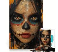 Puzzle de 1000 pièces Les Yeux Bruns des Morts - Ajustement Parfait - Art - Entraînement Mental - Amusant - Temps de Repos - Jeu - Cadeau de Noël apaisant (38x26cm)