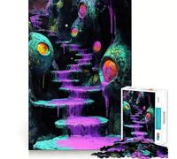 Puzzle de 1000 pièces L'Escalier vers l'Inconnu pour Adultes, Jouet Intelligent et Amusant à réaliser en intérieur, découpe Lisse, Cadeau du Père Noël 38x26cm