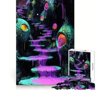 Puzzle de 1000 pièces L'Escalier vers l'Inconnu pour Adultes, Jouet Intelligent et Amusant à réaliser en intérieur, découpe Lisse, Cadeau du Père Noël 38x26cm