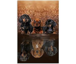 Puzzle de 1000 pièces « L'escouade des teckels » - Puzzle en Papier à thème pour Adultes - Décoration Murale à Faire soi-même - Détente intellectuelle - 26 x 38 cm