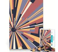 Puzzle de 1000 pièces Lever de Soleil Abstrait pour Adolescents Exercice Mental, détente, Assemblage, liste de souhaits du Père Noël 50x75cm