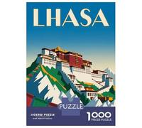 Puzzle De 1000 Pièces Lhasa Travel Puzzles pour Adultes Activités Familiales Stimule Le Cerveau Idéal comme Cadeau pour Toute La Famille 38x26cm/1000pcs
