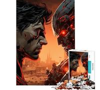 Puzzle de 1000 pièces l'homme du Futur Contre la Machine Idéal pour Un Anniversaire ou Noël Jeu éducatif pour améliorer la mémoire (14 Ans et Plus) 50x75cm
