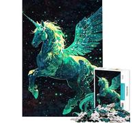 Puzzle de 1000 pièces Licorne Céleste pour Adultes Stimule Le Cerveau Idéal pour Passer Le Temps à la Maison Jeu Familial pour Les 14 Ans et Plus (38x52cm)