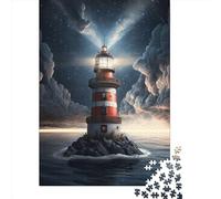 Puzzle de 1000 pièces Light House Space 3 pour adultes, cadeau d'Halloween, puzzle pour adultes, décoration de la maison, jouets puzzle 1000 pièces (38 x 26 cm)