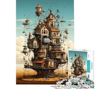 Puzzle de 1000 pièces L'invention du café Activités ludiques à la Maison Jeu éducatif de Course de Vitesse Manuelle pour Les Enfants de 14 Ans et Plus (38x52cm)