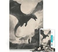 Puzzle de 1000 pièces L'invocation du Dragon de l'ombre pour Adultes, Jouet de logique Pointue, Loisirs à Domicile, découpe précise, 50x75cm