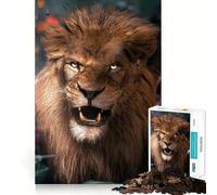 Puzzle de 1000 pièces Lion Sauvage pour Adolescents Stimulation Cognitive Jeu Amusant Emboîtement sûr Pas de pièces Qui se détachent Une façon captivante de Passer Le Temps (38x26cm)