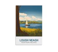 Puzzle de 1000 pièces, Lough Neagh, Irlande du Nord. Jeu de Puzzle de 1000 pièces pour Adultes, Enfants et Adolescents. Grande Famille. Dimensions : 70 x 50 cm.