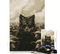 Puzzle de 1000 pièces Loup déguisé en Mouton pour Adolescents, Stimulant la logique et la réflexion, idéal pour Les Moments de détente, découpe soignée, Cadeau Original (38x52cm)