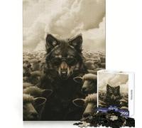 Puzzle de 1000 pièces Loup déguisé en Mouton pour Adolescents Un pour stimuler la réflexion, favoriser Un Engagement Doux et Durable (50x75cm)