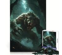 Puzzle de 1000 pièces Loup-Garou dans Les Bois pour Adolescents entraînement cognitif, détente et Cadeau d'hiver idéal (38x26cm)