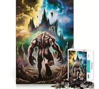Puzzle de 1000 pièces Loup-Garou dans Un Paysage Fantastique (50x75cm) Un Jeu de Concentration mentale sans Espace,Un défi interactif pour Le Cerveau à la Maison